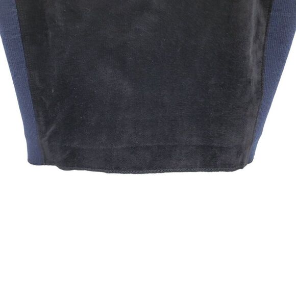 Alexander Wang Dress Edgy Retro 80s Wool Faux Suede Color Block Sweater Blk Sz 4 - Picture 5 of 12
